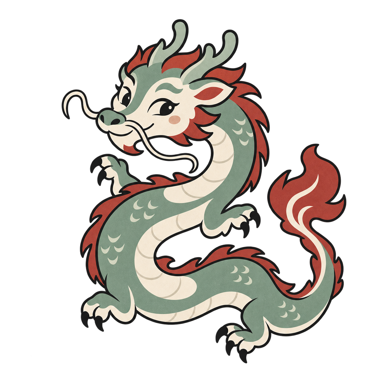Original dragon illustration